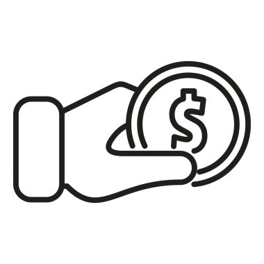 Madeni para ticareti ana hat vektörü. İş riski. Güvenlik hayatı