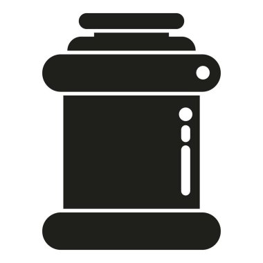 Protein çömleği simgesi basit bir vektör. Besin maddesi. Sağlıklı