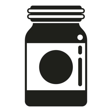 Protein ikonundan yararlanma basit vektörü. Besin maddesi. Bilim dengesi