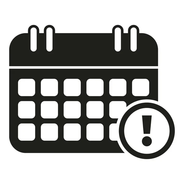 Busy Calendar Icon Simple Vector Rush Job Delivery Courier — Stock Vector