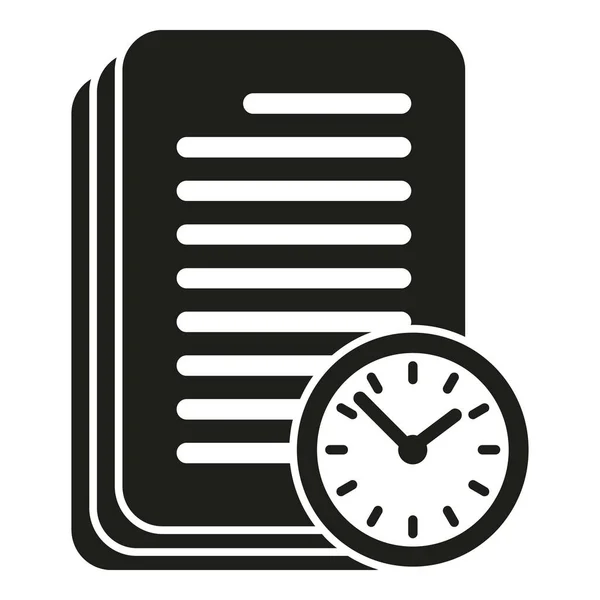 Γρήγορη Εικονίδιο Έγγραφα Απλό Διάνυσμα Δουλειά Βιασύνης Εργασίες Γραφείου — Διανυσματικό Αρχείο