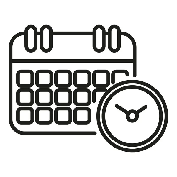 Πολυάσχολος Διάνυσμα Περίγραμμα Ημερολογίου Δουλειά Βιασύνης Μεταφορέας Παράδοσης — Διανυσματικό Αρχείο