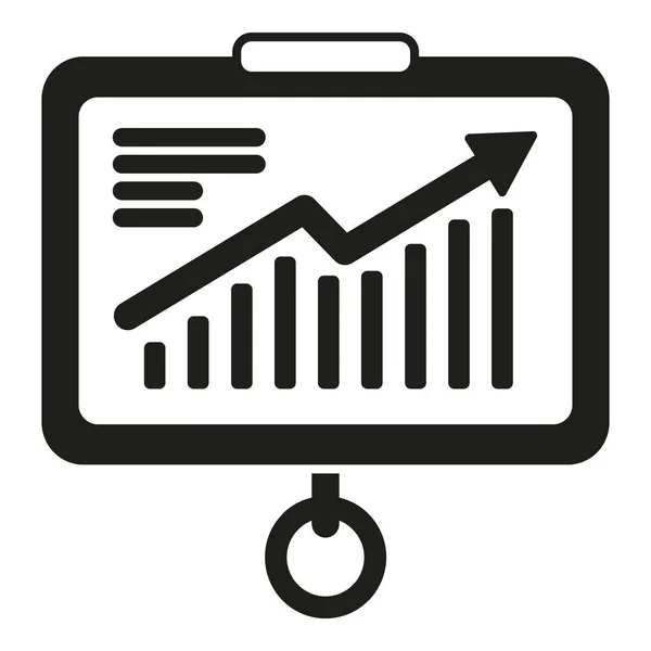 Jednoduchý Vektor Ikony Datového Grafu Digitální Obchod Zpráva Studii — Stockový vektor