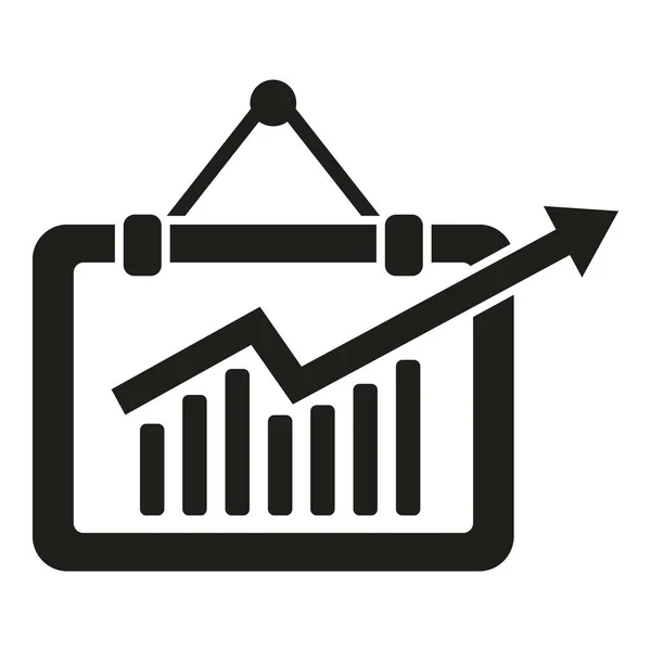 Banner Datos Icono Vector Simple Negocios Digitales Financiación Informática — Vector de stock