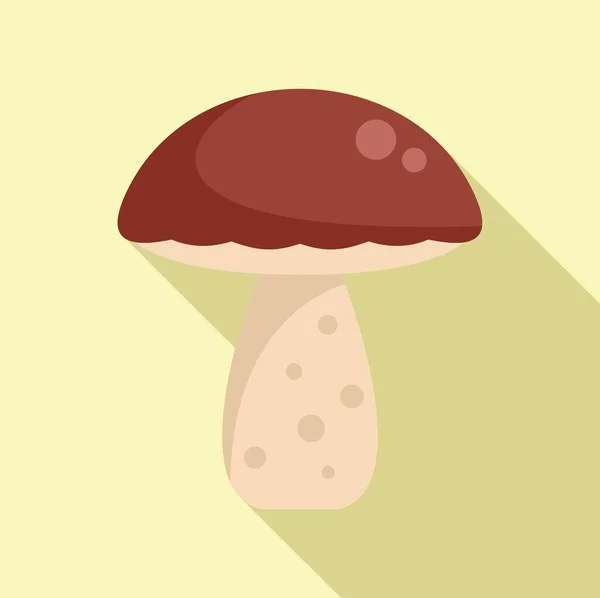 Mushroom Icono Vector Plano Proteína Alimentaria Salud Las Vitaminas — Archivo Imágenes Vectoriales