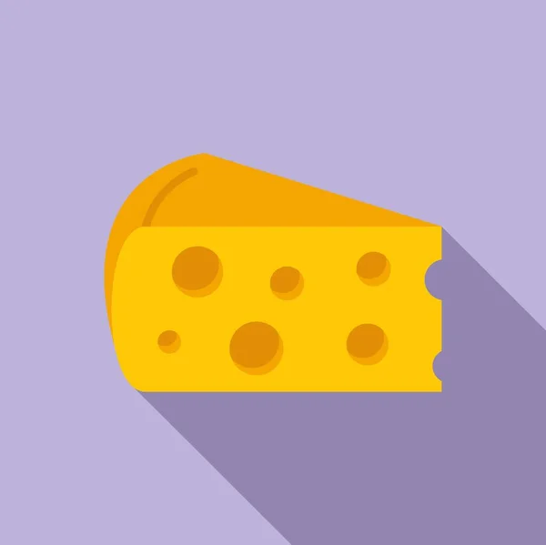 Τυρί Εικονίδιο Επίπεδη Διάνυσμα Πρωτεΐνη Τροφίμων Ενέργεια Γεύματος — Διανυσματικό Αρχείο