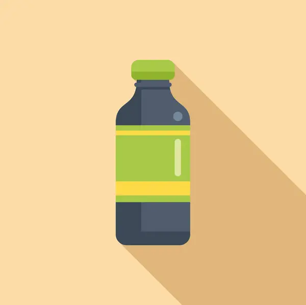 Soda Drink Symbol Flachen Vektor Proteinernährung Gesundheitliches Gleichgewicht — Stockvektor