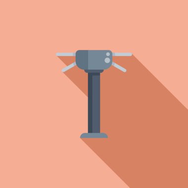 Bariyer seviyesi ikon düz vektörü. Otomatik kapı. Giriş denetimi