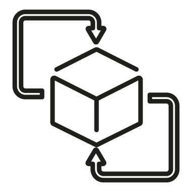 Madencilik koruma ikonu ana hat vektörü. Dijital para birimi. Blok zinciri