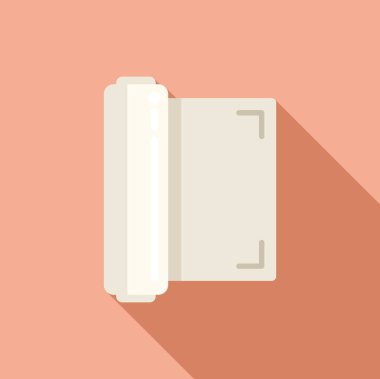 Çizimci kağıt rulo ikonu düz vektör. Dijital baskı. Servis dükkanı