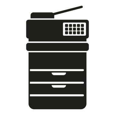 Ofis tarayıcı simgesi basit vektör. Dijital baskı. Servis kopyası