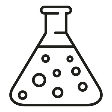 Mataralı su ikonu ana hatları vektörü. Arındırma tedavisi. Konteyner sıvısı