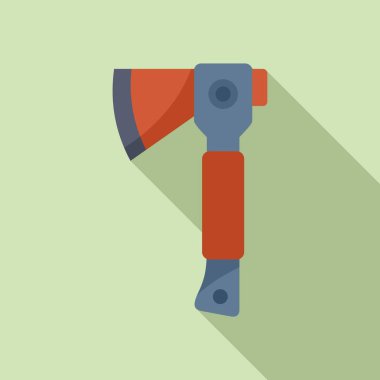 Balta simgesini düz vektöre taşı. Seyahat ekipmanları. Yürüyüş gezisi