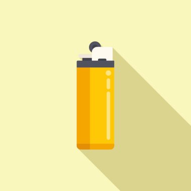 Kamp hafif ikon düz vektör. Seyahat aksesuarları. Orman turizmi