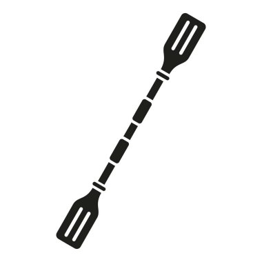 Kano küreği simgesi basit bir vektör. Seyahat gezisi. Kamp macerası