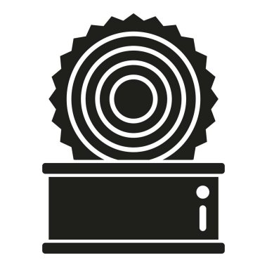 Teneke kutu simgesi basit bir vektör. Trip ekipmanları. Yürüyüş macerası