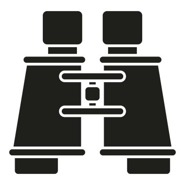 Dürbün simgesi basit bir vektör. Seyahat ekipmanları. Spor tatili