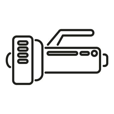 El feneri simgesi ana hat vektörü. Yürüyüş ekipmanları. Orman tatili