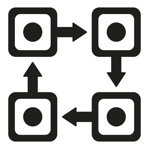 Crypto Move Icon Simple Vector Блок Цепи Цифровое Финансирование — стоковый вектор