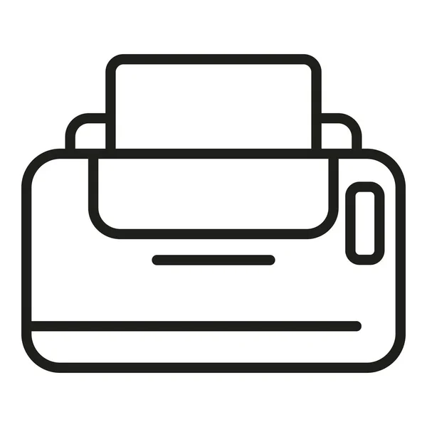 Imprimer Vecteur Contour Icône Couleur Imprimante Numérique Copier Papier — Image vectorielle