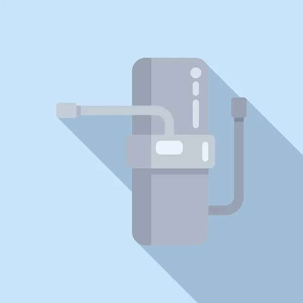 Moderne Wasserfilter Symbol Flachen Vektor Behandlungsgeräte Tank System — Stockvektor