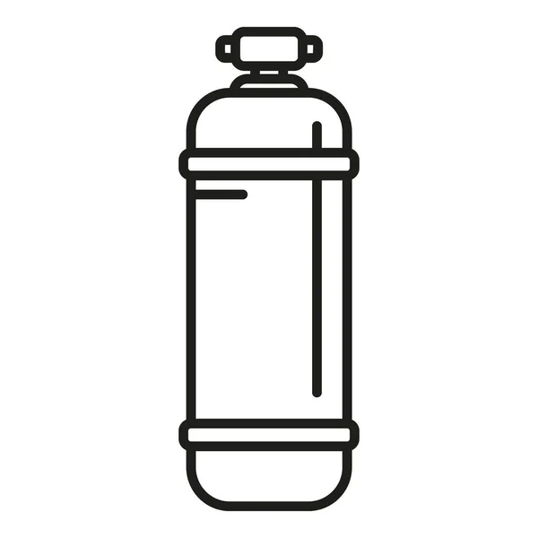 Umrissvektor Des Panzersymbols Filterbehandlung Wasserfilterung — Stockvektor