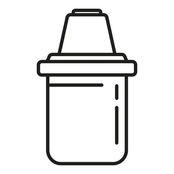 Umrissvektor Des Filtersymbols Reinigen Wasseraufbereitung Pflanzkübel — Stockvektor