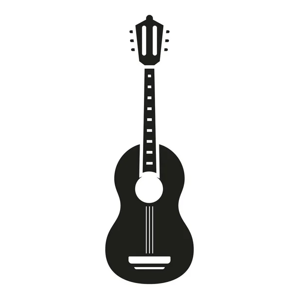 Campamento Icono Guitarra Vector Simple Equipo Viaje Accesorios Vacaciones — Vector de stock