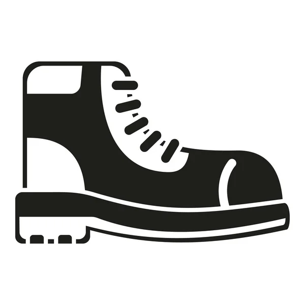 Hike Shoe Icon Simple Vector Travel Adventure Activity Vacation — Stock Vector