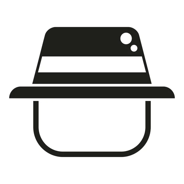 Κατασκήνωση Καπέλο Εικονίδιο Απλό Διάνυσμα Πυξίδα Άκρως Δραστηριότητα — Διανυσματικό Αρχείο