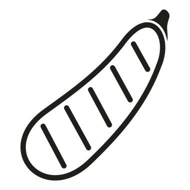 Kabak ızgara ikon basit vektör. Barbekü ızgarası. Yemek aşçısı