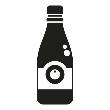 Et ketçap simgesi basit bir vektör. Biftek. Sığır eti.