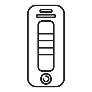 Kapsamlı test simgesi ana hatları vektörü. Sağlık sistemi. Bağışıklık sistemi