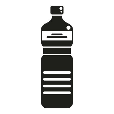 Asya şişe simgesi basit vektör. Japon yemeği. Suşi menüsü