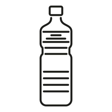 Sıvı soya sosu ana hatları vektörü. Restoran yemeği. Asya suşisi