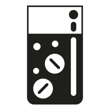 İlaç ikonu basit bir vektör. Uyuşturucu satıcısı. İlaç hastalığı