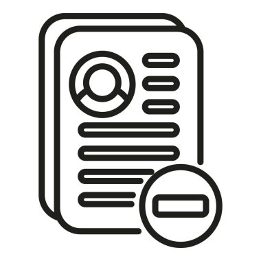 Hesap simgesi ana hatlı vektörü yasakla. Dijital kullanıcı. Veri sanatı