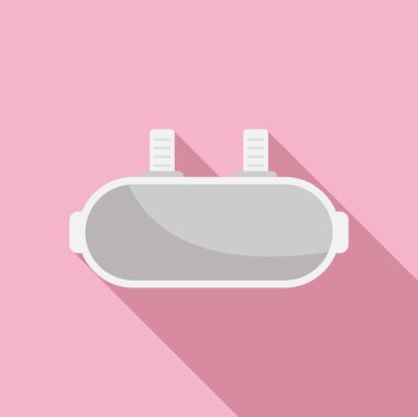 Gelecekteki aygıt simgesi düz vektör. Gerçeklik. Oyun dijital