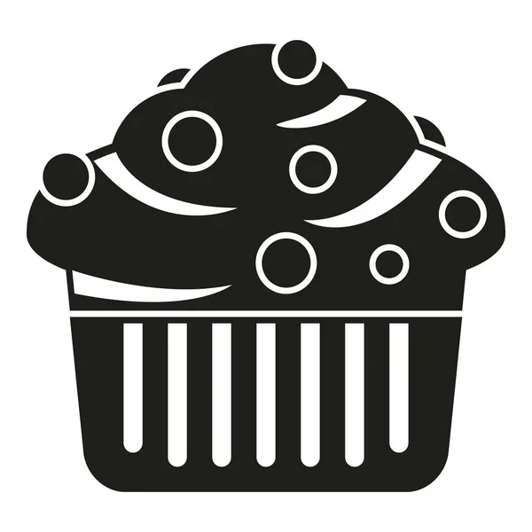 Icône Muffin Nutritionnel Vecteur Simple Cupcake Food Pâtisserie Pain — Image vectorielle