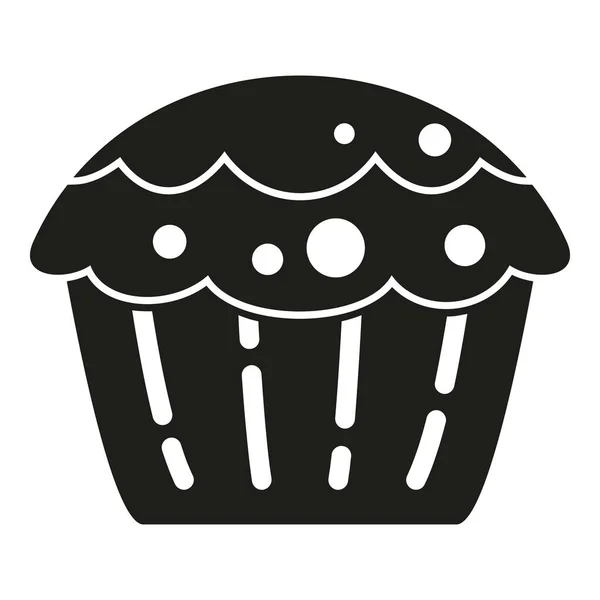 Ícone Muffin Saudável Vetor Simples Comida Bolo Menu Doce — Vetor de Stock