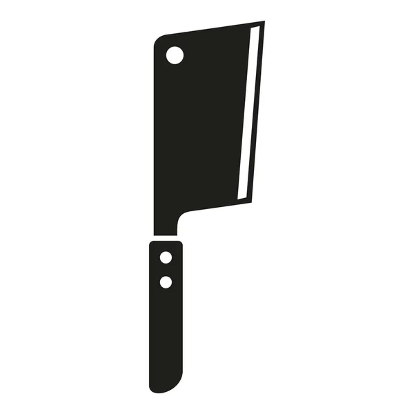 Icône Couteau Viande Vecteur Simple Bbq Grill Cuisinier — Image vectorielle