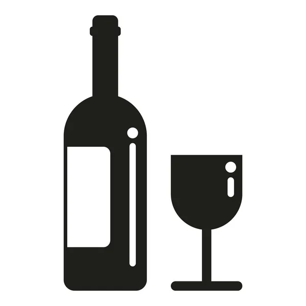Insomnio Beber Vino Icono Simple Vector Problema Sueño Estrés Persona — Archivo Imágenes Vectoriales