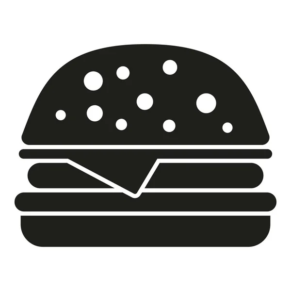 Problème Sommeil Burger Nourriture Icône Simple Vecteur Personne Stressée Nuit — Image vectorielle