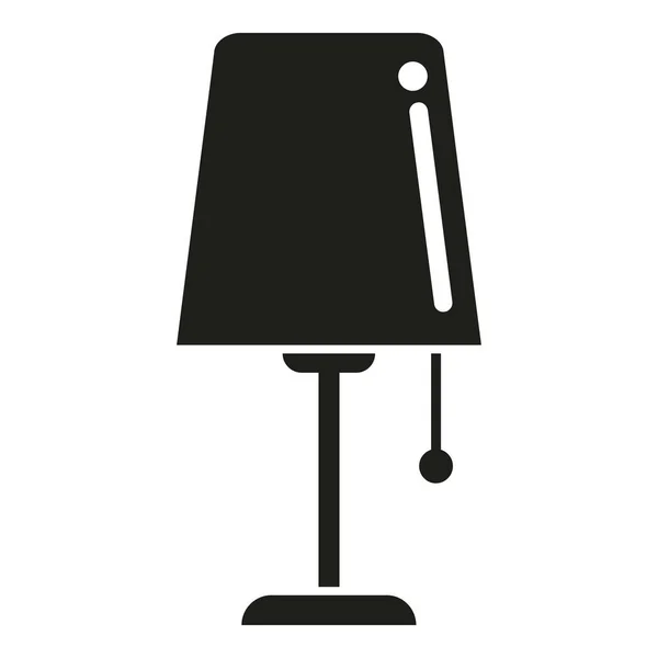 Icono Lámpara Noche Vector Simple Problema Insomnio Persona Despierta — Vector de stock