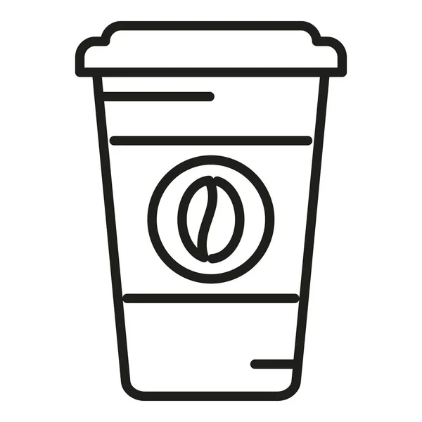 Sömnproblem Att Kaffe Ikon Kontur Vektor Sömnlöshet Stress Väckningssäng — Stock vektor