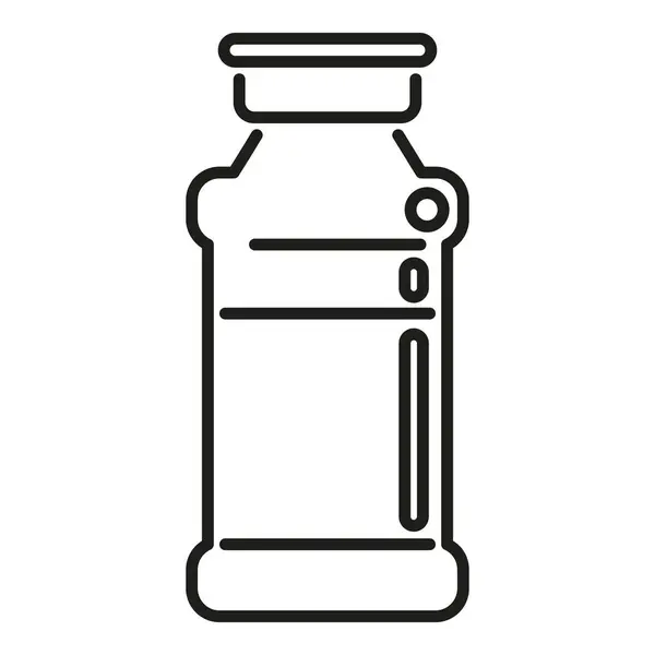 オイルボトルアイコンアウトラインベクトル 醤油だ アジア料理 — ストックベクタ