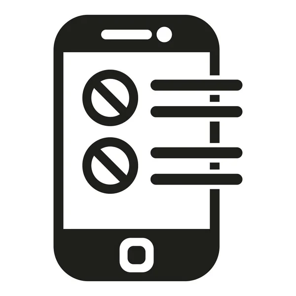 Smartphone Daten Symbol Einfacher Vektor Digitaler Nutzer Kreatives Telefon — Stockvektor