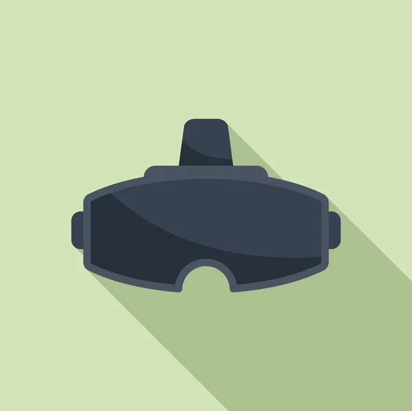Virtuelle Brille Symbol Flachen Vektor Spielmaske — Stockvektor