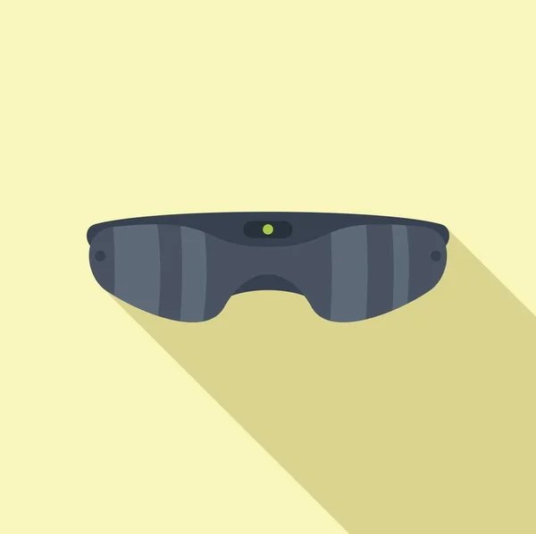 Pequeño Icono Gafas Vector Plano Mascara Juego Dispositivo Digital — Vector de stock