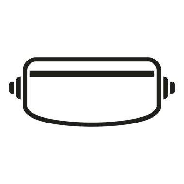 Gelecekteki aygıt simgesi basit vektör. Gerçeklik. Oyun dijital